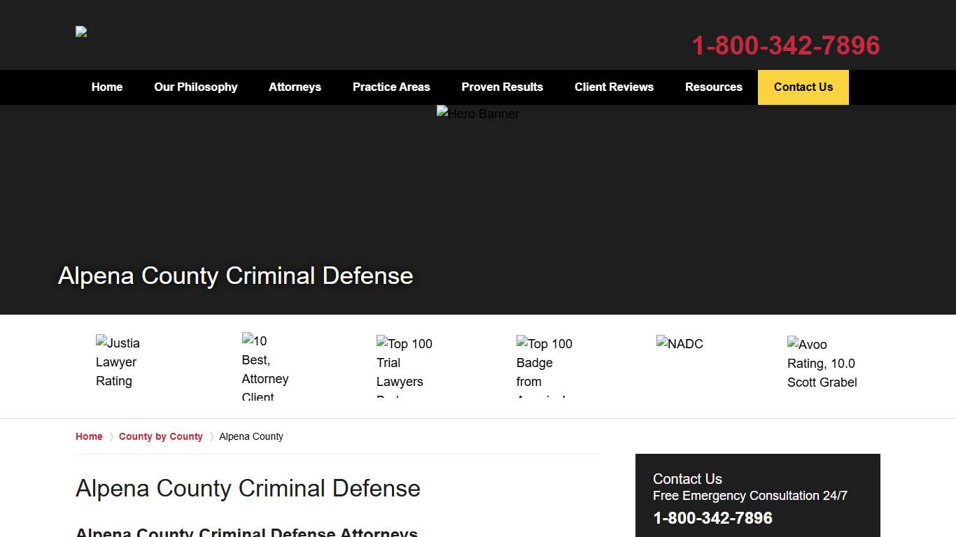 Alpena County Criminal Lawyers - Defense Attorney Alpena MI - Grabel & Associates